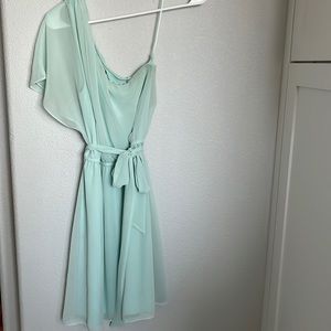 Express one shoulder belted dress. Size small